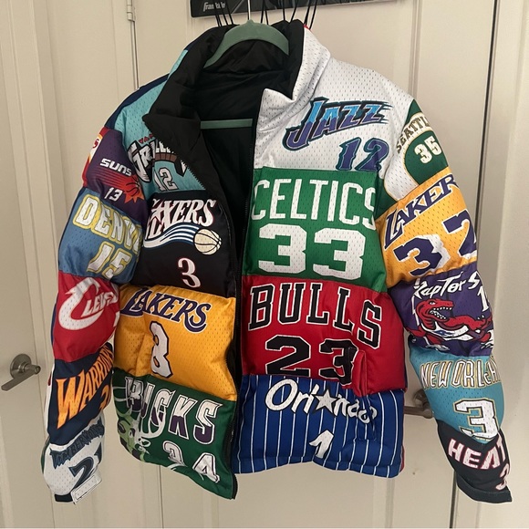 BRAND NEW 🏀 NBA Puffer Jacket Mens Size L - Picture 3 of 6